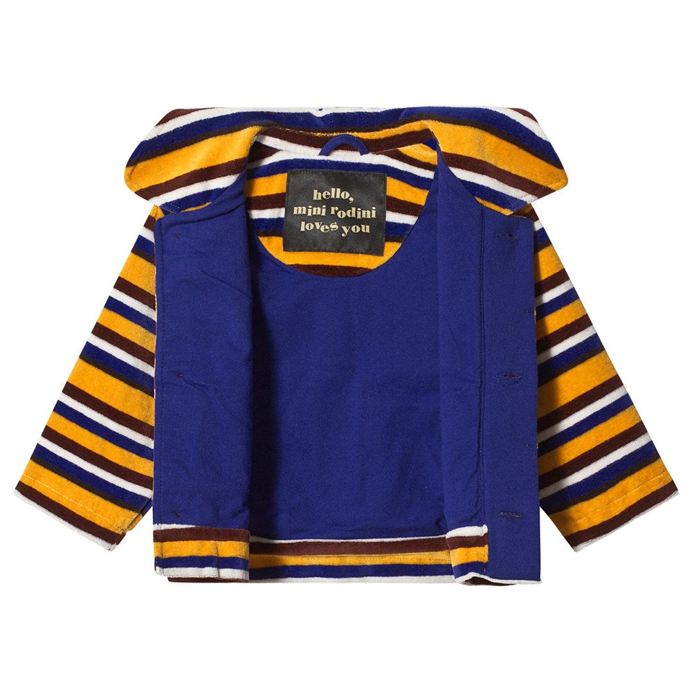 Velour Stripe Jacket yellow