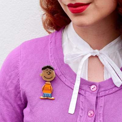 Erstwilder X Peanuts Franklin Brooch