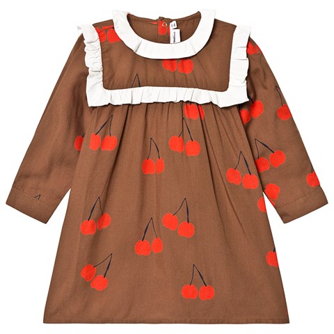 Cherry Woven Frill Dress