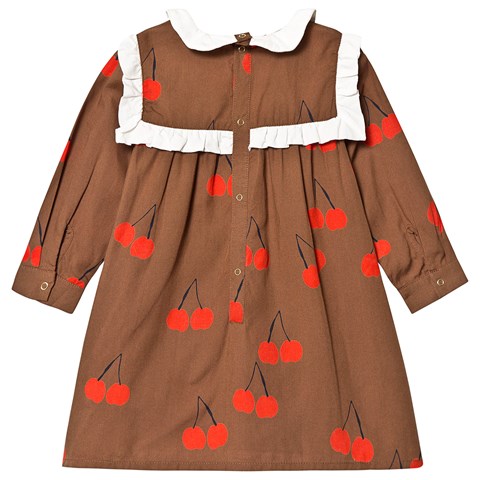 mini rodini cherry dress Cherry Woven Frill Dress