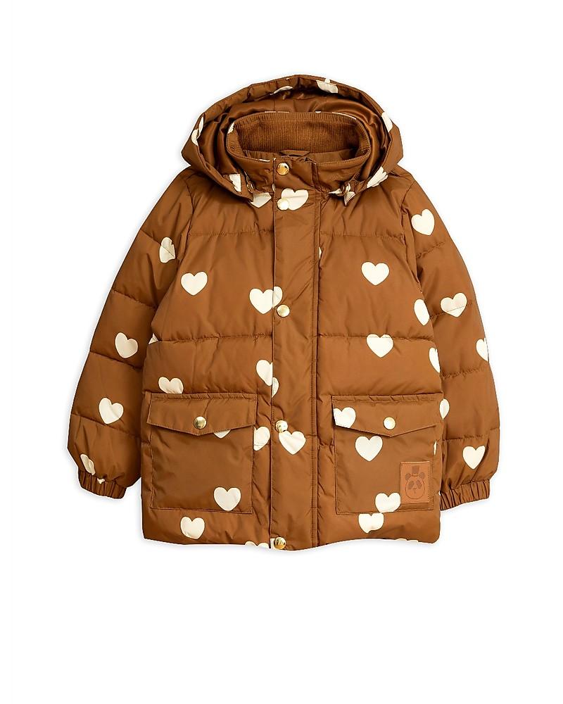 mini rodini heart パフジャケット Mini Rodini - HEARTS PUFFER JACKET - igloobaby