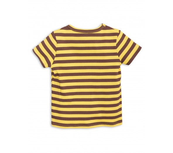 Stripe Rib Ss Tee