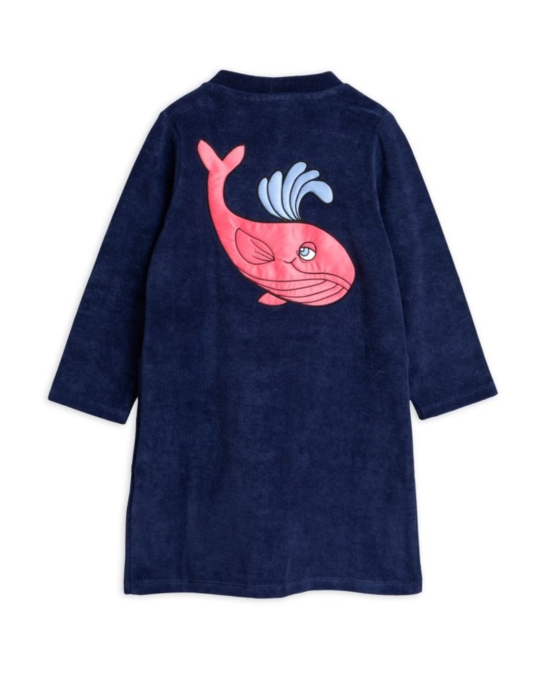 Whale sp Terry Robe navy