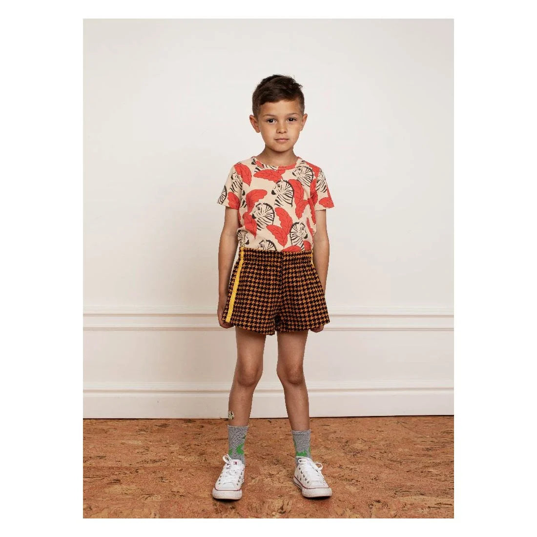 Zebras AOP ss Tee red