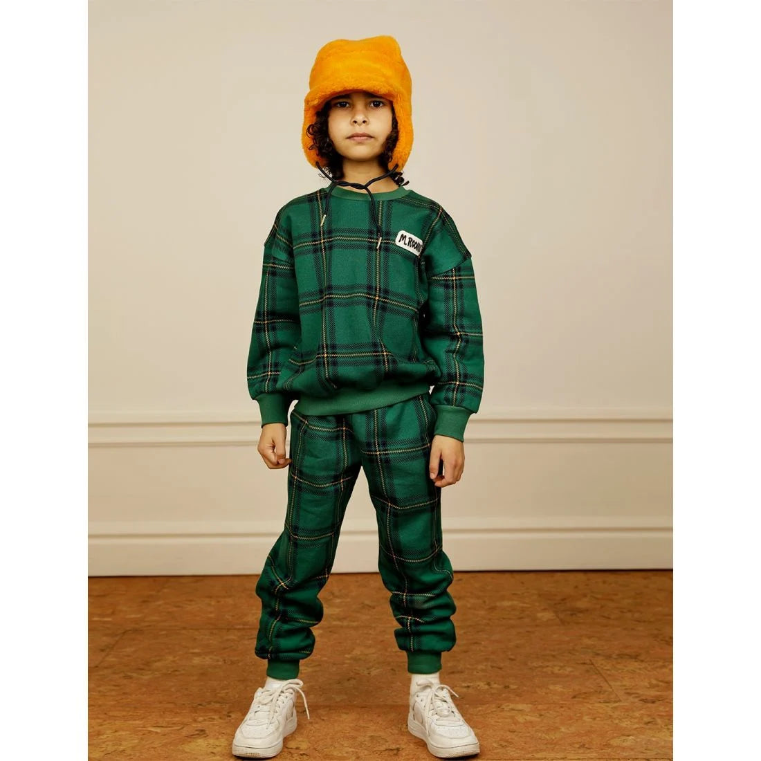 Check aop Sweatpants (Green)