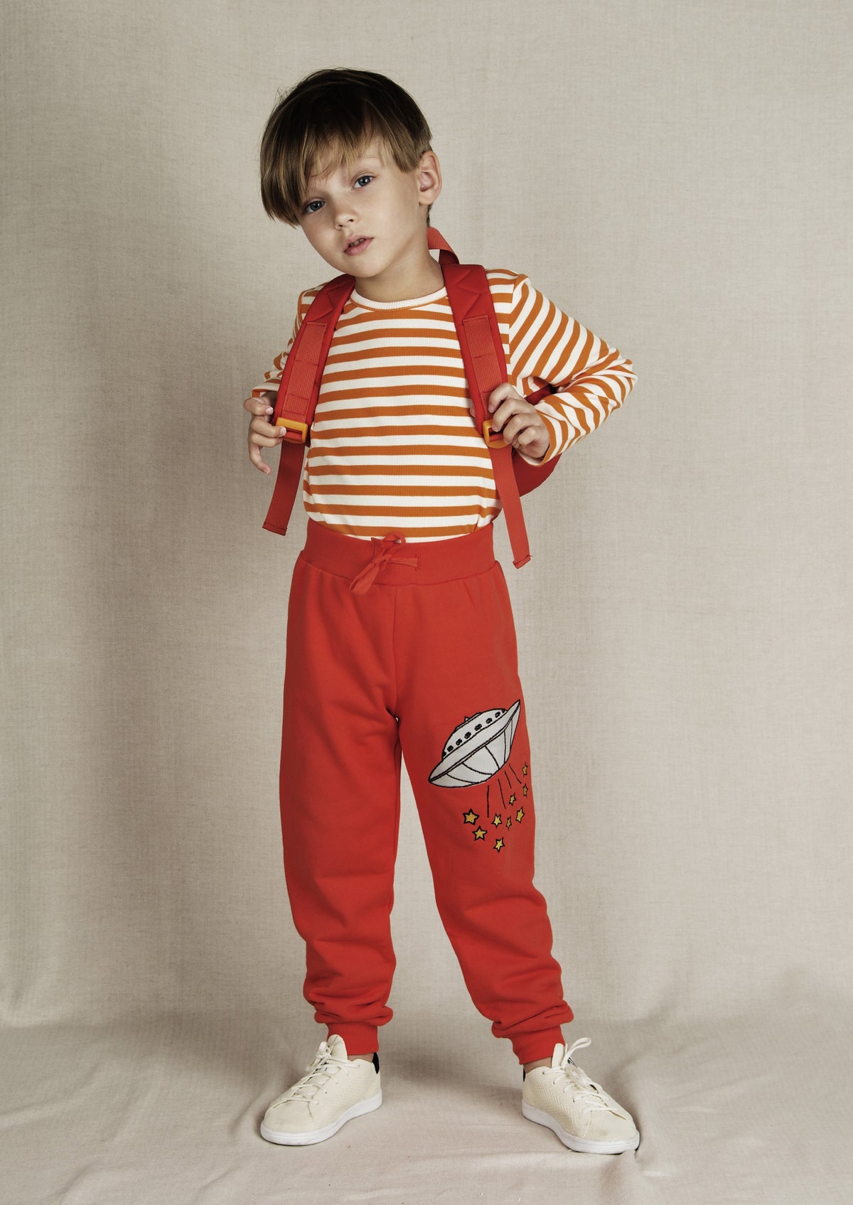 Mini Rodini Ufo Sweatpants Red