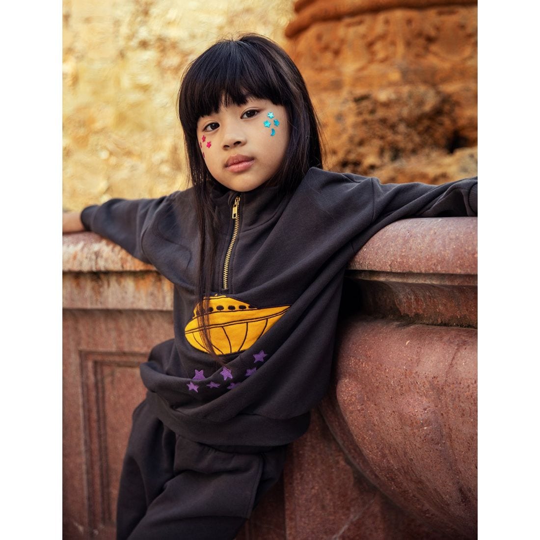 Ufo Halfzip Sweatshirt black