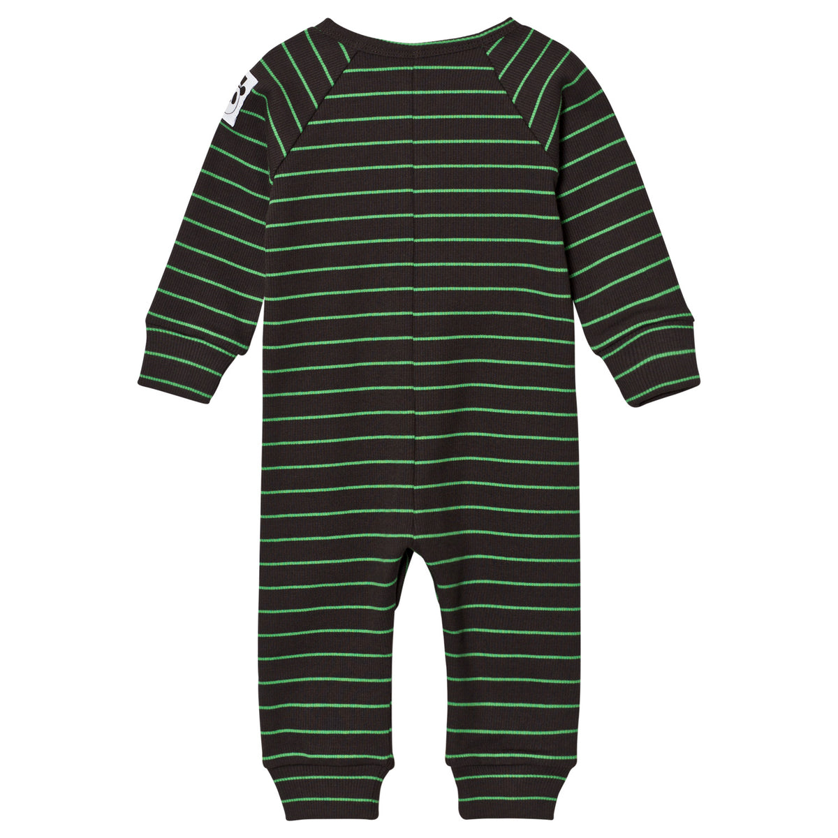 Stripe Rib Jumpsuit Black