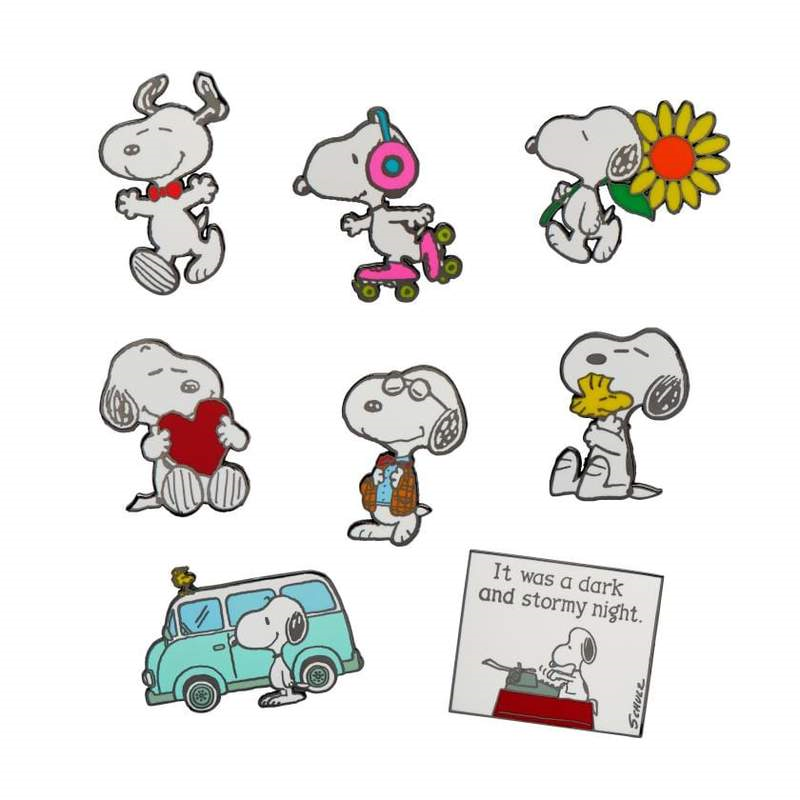 Peanuts 8 Piece Enamel Pin Set