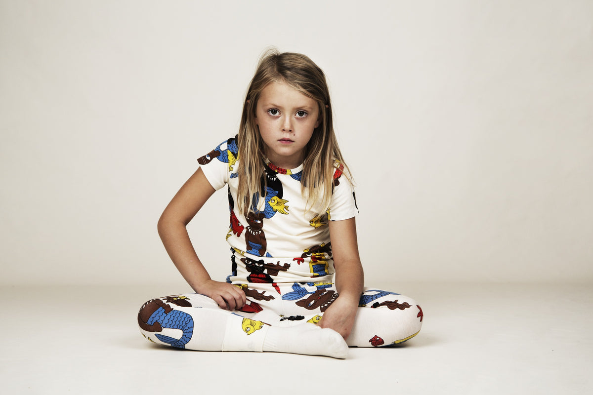 Cat Mermaid aop Ss Tee Offwhite